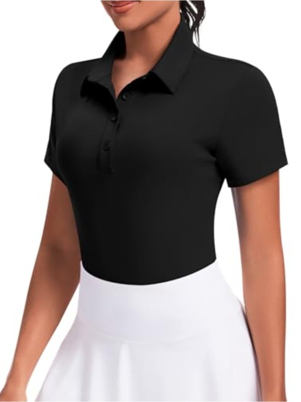Women's Golf Polo Shirt Short Sleeve Collared Athletic Tennis Top UPF 50+